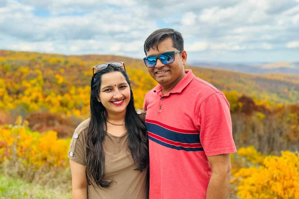 Mamta Kafle Bhatt with Naresh Skyline